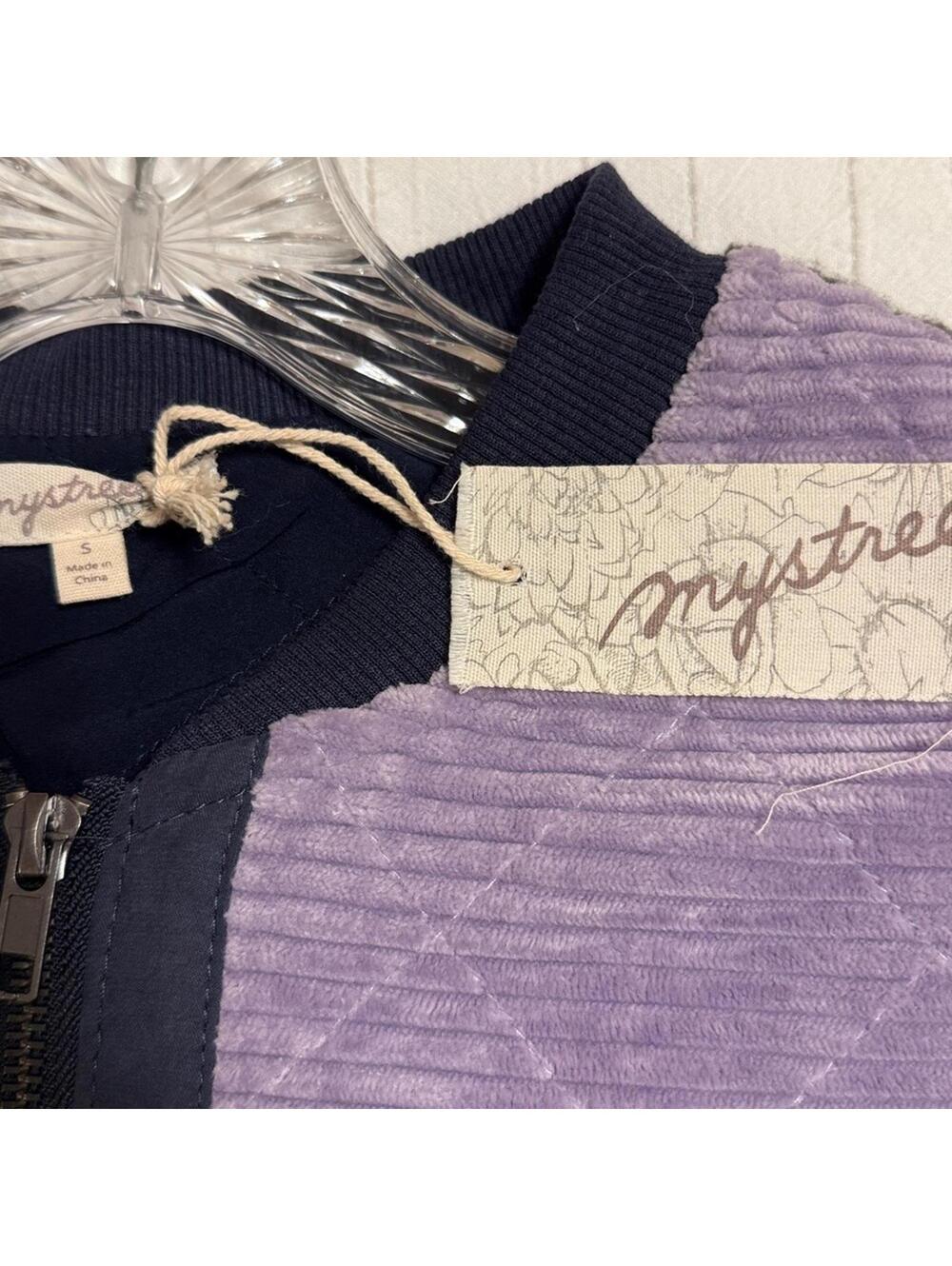 Mystree Bohemian Color Block Corduroy Fleece Vest Women's Small Boho Western - Picture 3 of 5